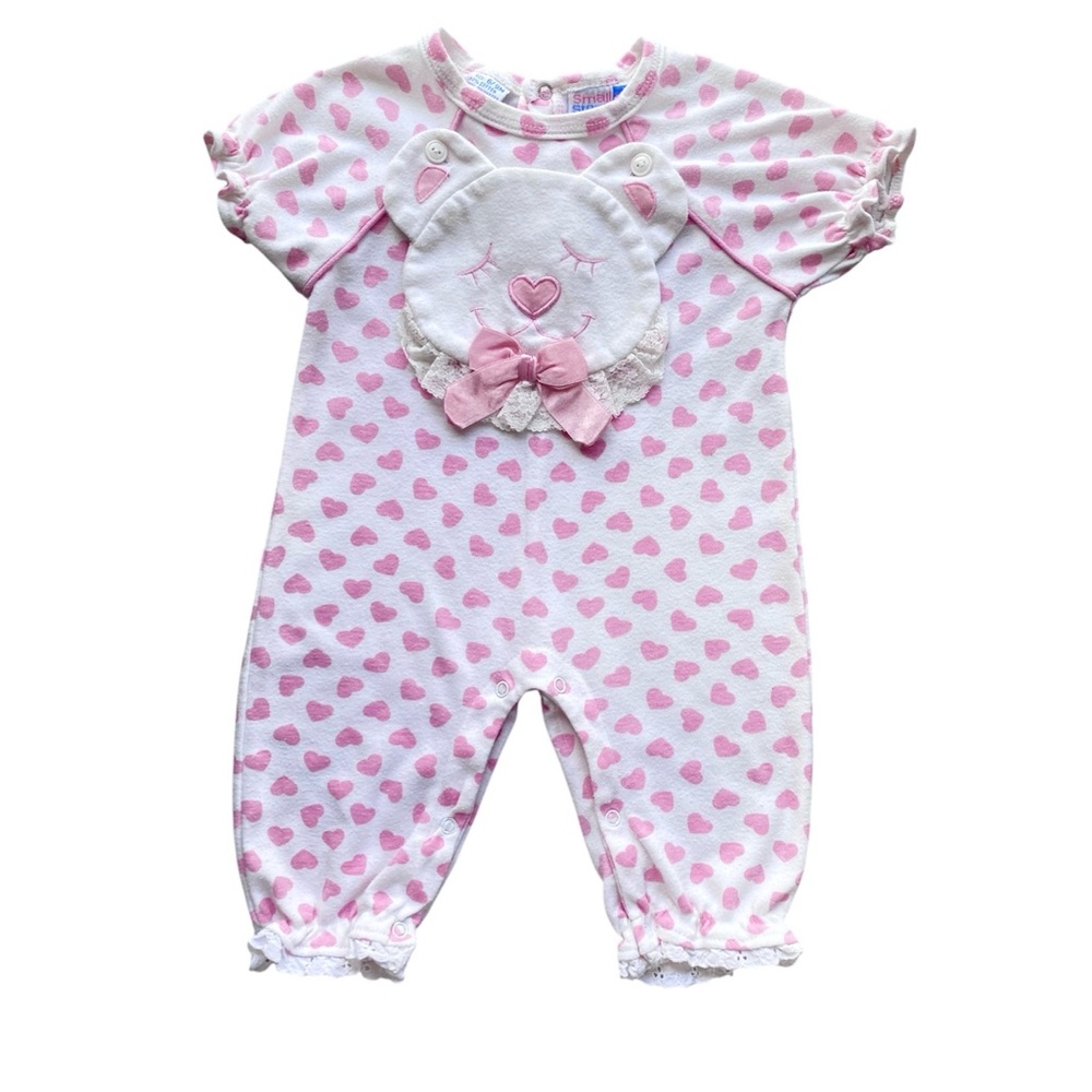 Vintage Small Steps Sleepy Bear Romper